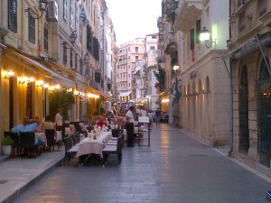 The streets of Corfu